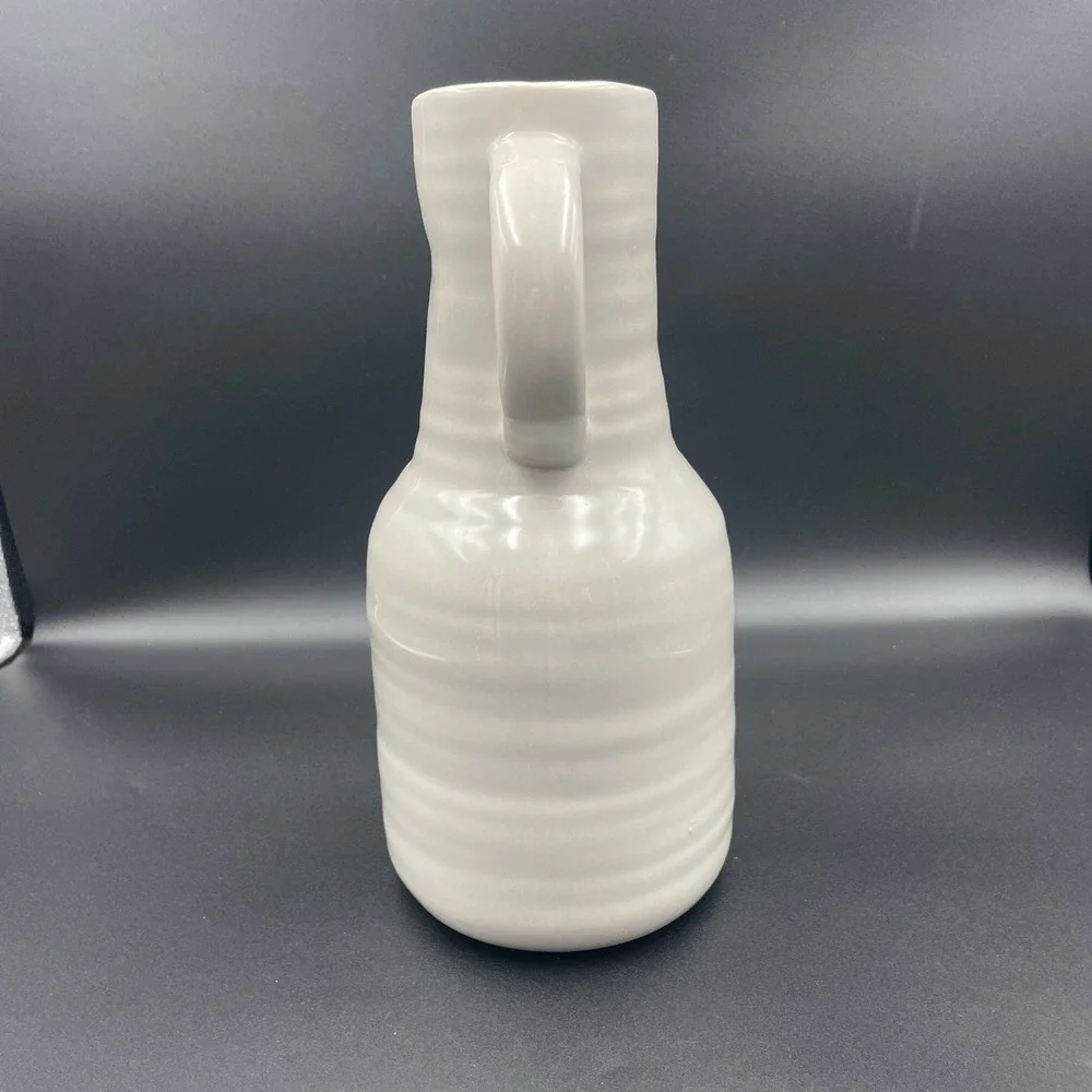 Ceramic Pitcher Vase Decorative Piece 10.75